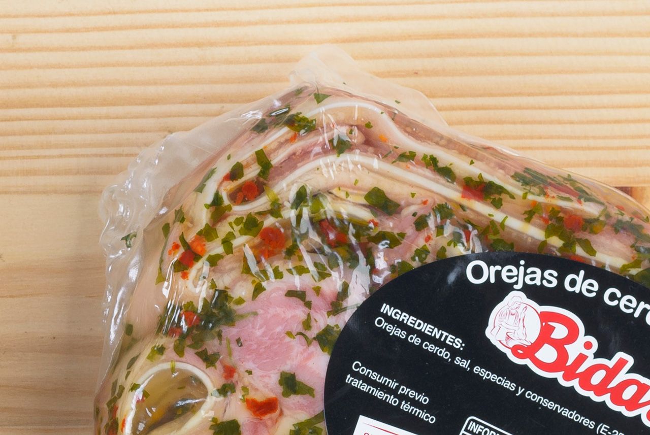 Orejas de cerdo cocidas
